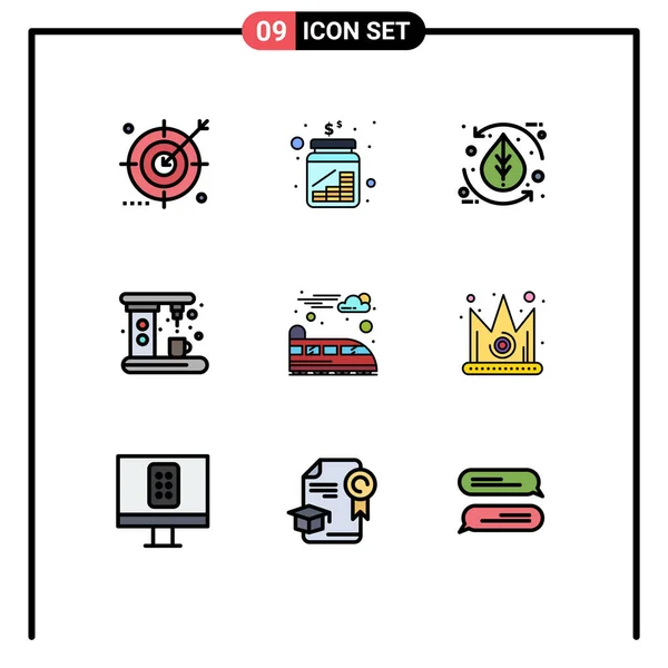 Universal Icon Symbols Group Modern Filledline Flat Colors Kitchen Appliances —  Vetores de Stock