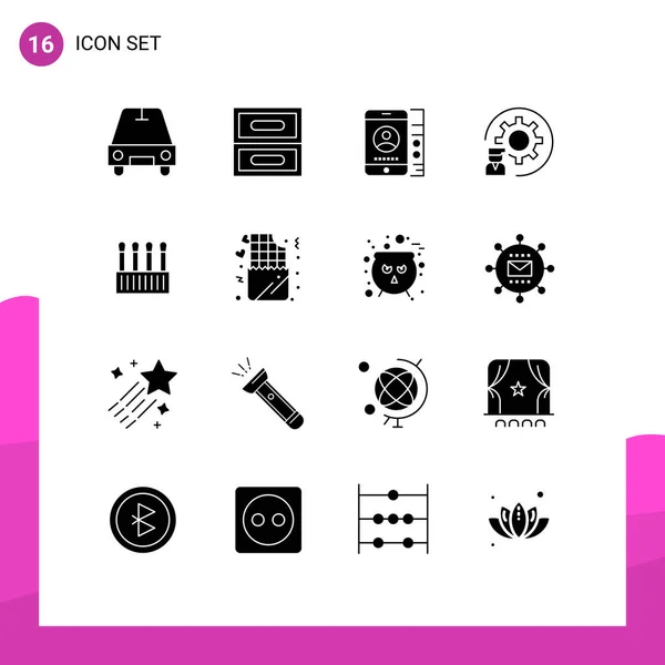 Set Modern Icons Sysymbols Signs Cosmetic Beauty Service Programmer Development — Vector de stock