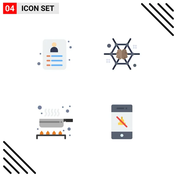 User Interface Flat Icon Pack Modern Signs Sysymbols Shopping Food — Vector de stock