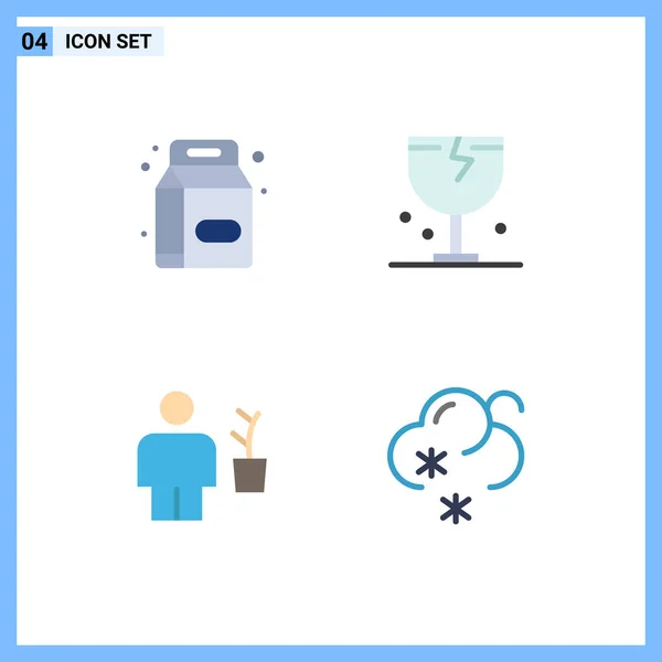 Flat Icon Concept Pour Les Sites Web Mobile Applications Boisson — Image vectorielle