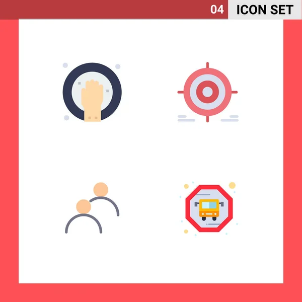 Set Modern Icons Sysymbols Signs Hand User Spa Darts Avatar — Archivo Imágenes Vectoriales