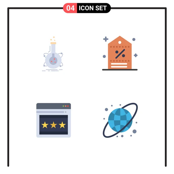 Universal Icon Symbols Group Modern Flat Icons Research Tag Tube - Stok Vektor