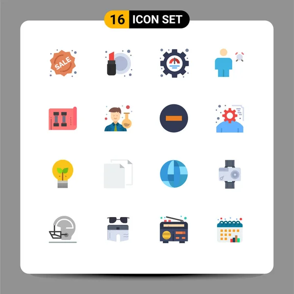 Universal Icon Symbols Group Modern Flat Colors Equipment Human Efficiency — Stockový vektor