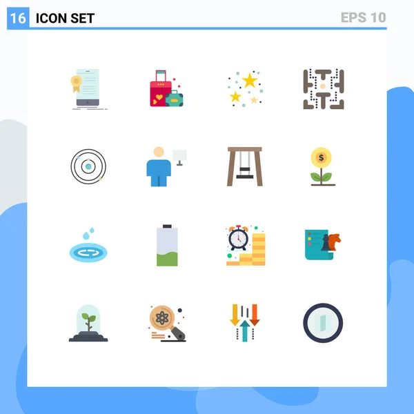 Universal Icon Symbols Group Modern Flat Colors Astronomy Game Wedding — 스톡 벡터