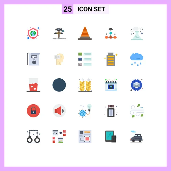 Creative Icons Modern Signs Sysymbols Scheme Business Tools Algorithm Tools — Vector de stock