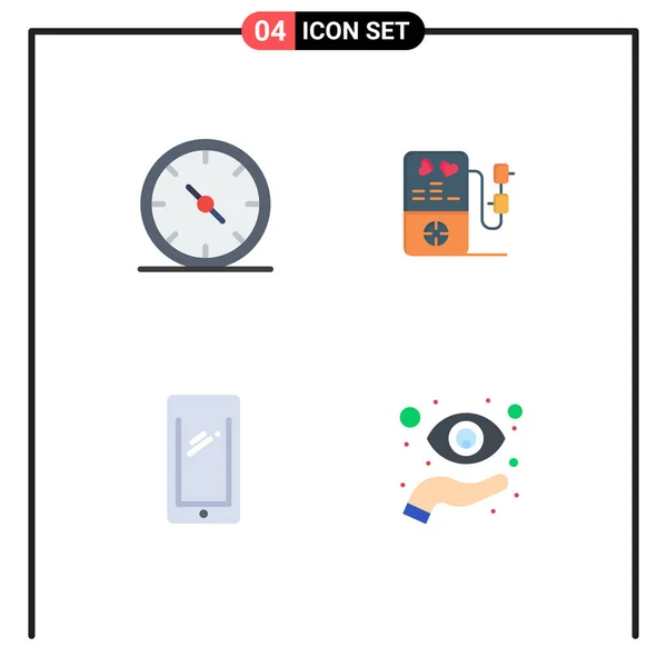 User Interface Pack Basic Flat Icons Business Κινητό Γραφείο Γάμος — Διανυσματικό Αρχείο