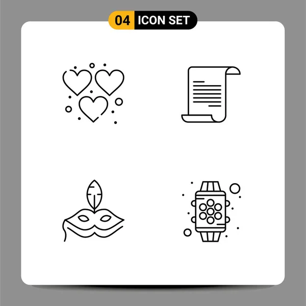 그래프 베네치 Editable Vector Design Elements — 스톡 벡터