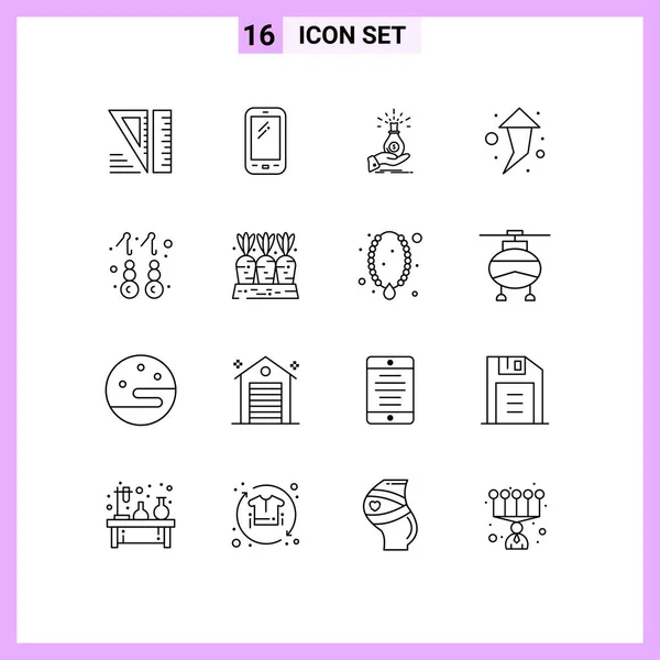 Set Vector Outlines Grid Right Savings Dollar Investment Capital Editable — Stock Vector