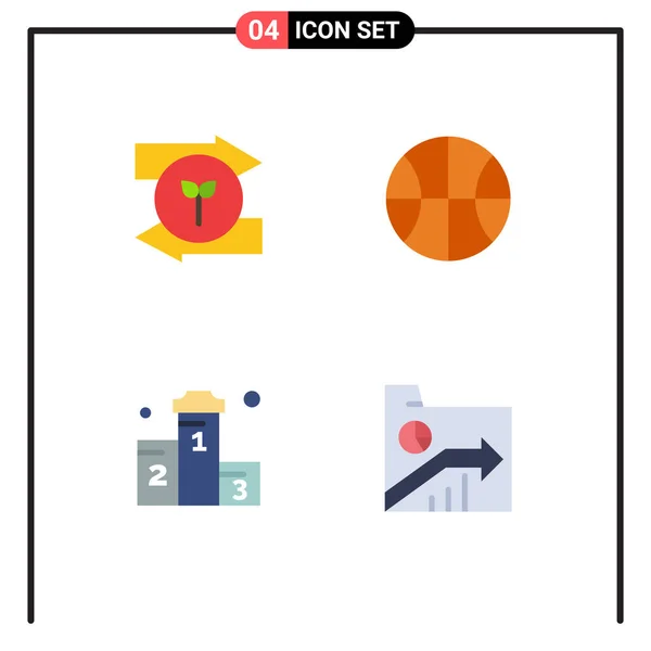 Stock Vector Icon Pack Mit Linienzeichen Und Symbolen Für Pfeil — Stockvektor