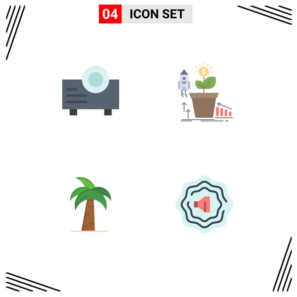 Pack Modern Flat Icons Sinais Símbolos Para Mídias Impressão Web — Vetor de Stock