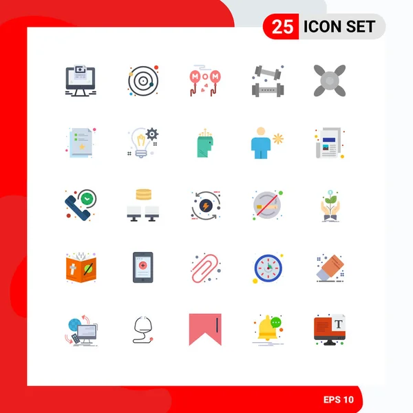 Stock Vector Icon Pack Znaki Symbole Linii Chłodnicy Podnoszenia Balony — Wektor stockowy