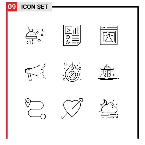 Creative Icons Modern Signs Modern Elements Label Virtual Video Seo — стоковый вектор