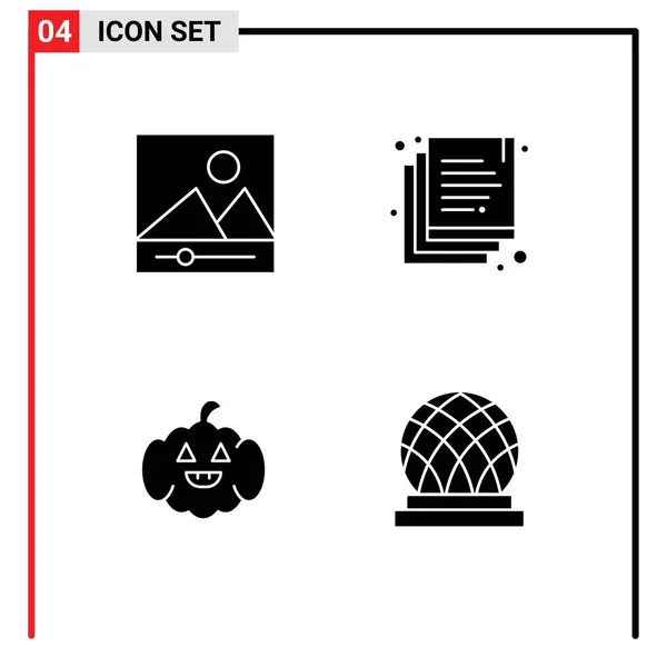Vector Stock Icon Pack Líneas Señalización Símbolos Para Galería Edificio — Archivo Imágenes Vectoriales
