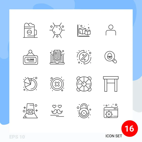 Conjunto Icones Modernos Símbolos Sinais Para Marketing Conjuntos Seta Perfil —  Vetores de Stock