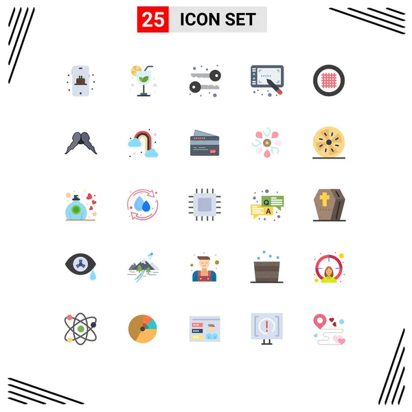 Set Modern Icons Sysymbols Signs Hipster Streamline Symmetric Line Grid — Archivo Imágenes Vectoriales