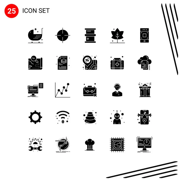 Creative Icons Modern Signs Sysymbols Mobile Giving Symbols Thanks Dangerous — Vector de stock