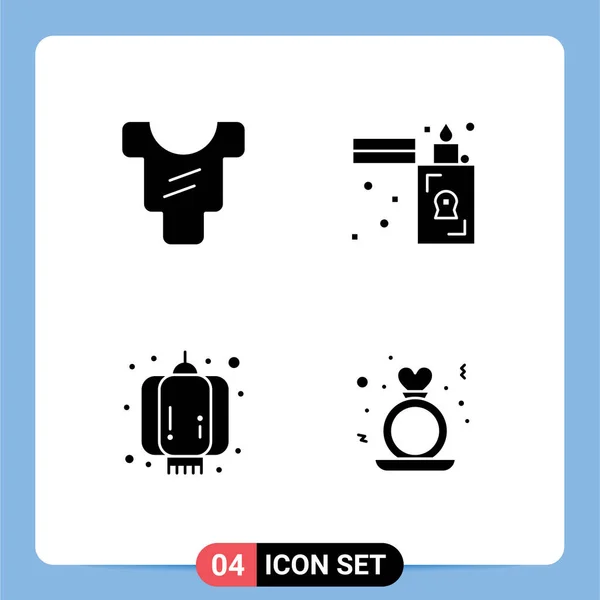 Set Van Moderne Pictogrammen Symbolen Voor Baby Decoratie Vuur Zippo — Stockvector