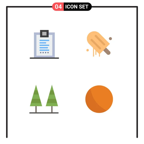 Flat Icon Pack Universal Symbols Coding Eco Design Cream Nature — Stock Vector