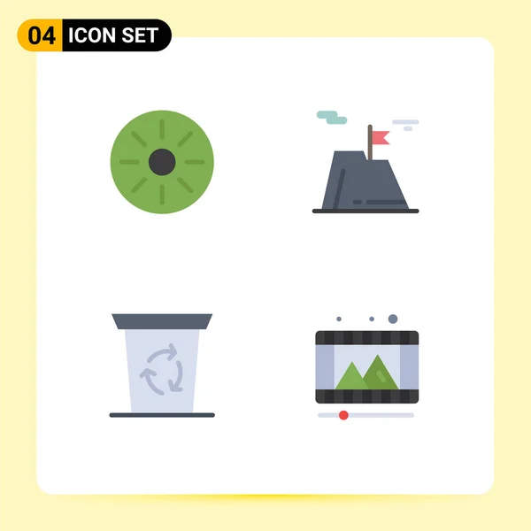 Universal Icon Symbols Group Modern Flat Icons Drink Recycle Been —  Vetores de Stock