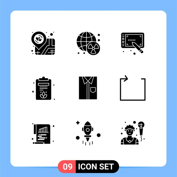 Creative Icons Modern Signs Symbols Dress Cloth Design Shirt Board — Stock Vector