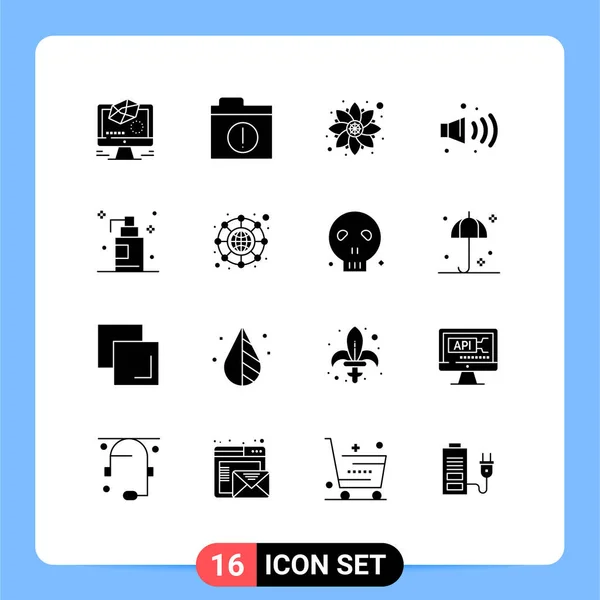 Icônes Créatives Signes Modernes Symboles Connexion Bain Motif Gel Bruit — Image vectorielle