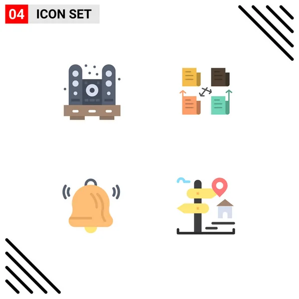 Flat Icon Concept Websites Mobile Apps Desk Privacy Living File — Archivo Imágenes Vectoriales