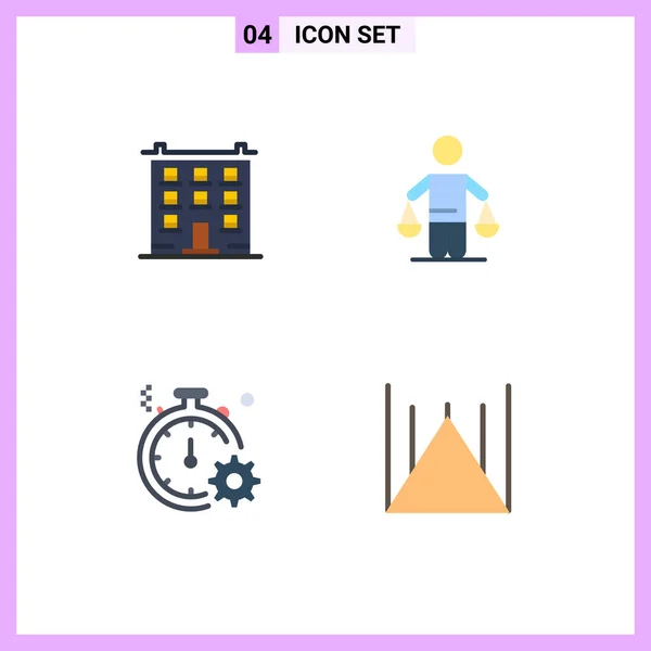 User Interface Pack Basic Flat Icons Big Law Home Conclusion — Vector de stock