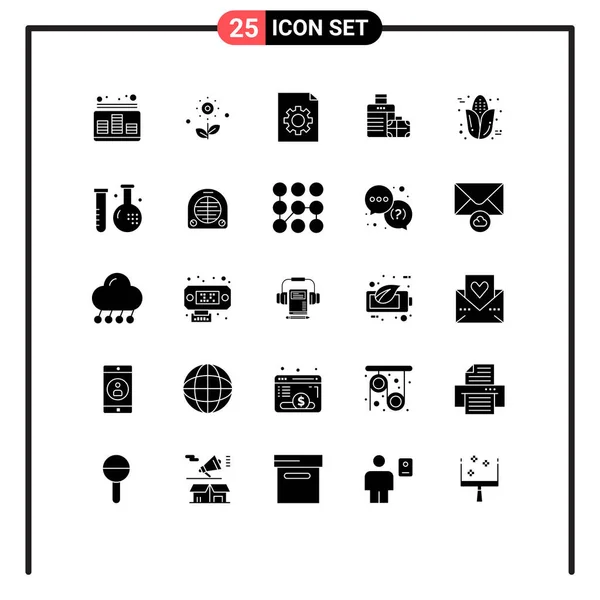 Icône Vectorielle Stock Paquet Signes Symboles Ligne Pour Épi Hôtel — Image vectorielle