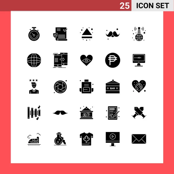 Set Modern Icons Sysymbols Signs World Wide Parents Day Arrow — Archivo Imágenes Vectoriales