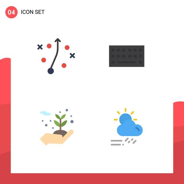 User Interface Pack Van Basic Flat Iconen Van Beheer Bescherming — Stockvector