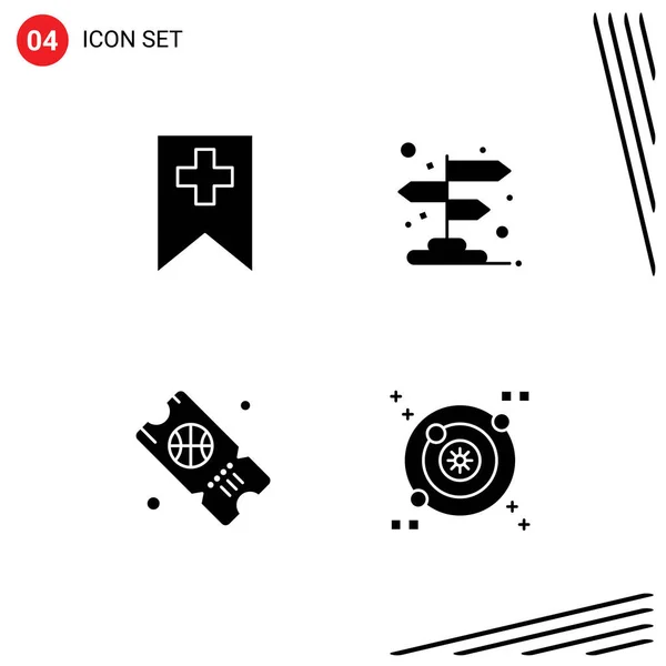 Stock Vector Icon Pack Mit Linienzeichen Und Symbolen Für Tag — Stockvektor