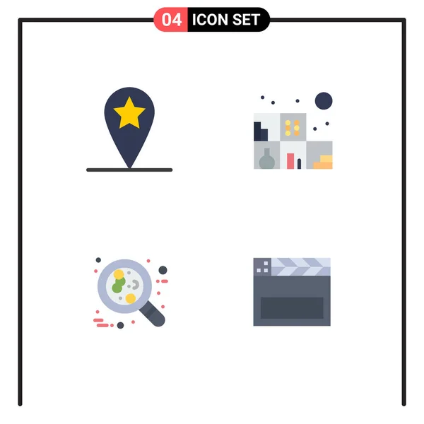 Conceito Flat Icon Para Websites Mobile Apps Geo Leucemia Casa —  Vetores de Stock