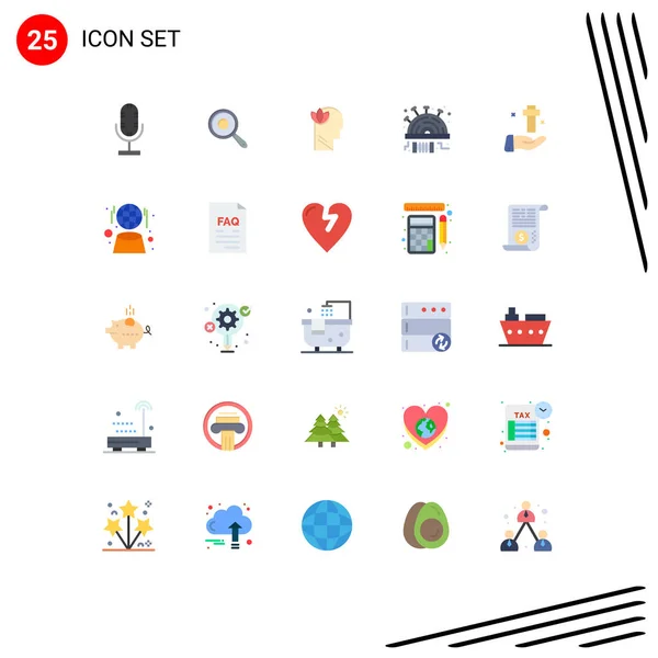 Set Modern Icons Sysymbols Signs Celebration Stitch Mental Sew Modest — Vector de stock