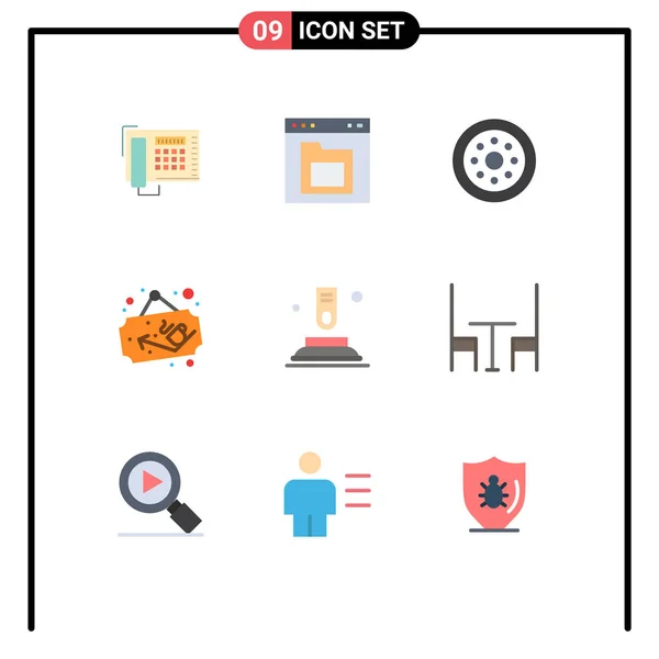 Creative Icons Modern Signs Sysymbols Press Shop Interface Cup Wheels — Archivo Imágenes Vectoriales