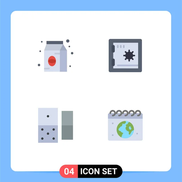 User Interface Flat Icon Pack Modern Signs Symbols Bean Ντόμινο — Διανυσματικό Αρχείο