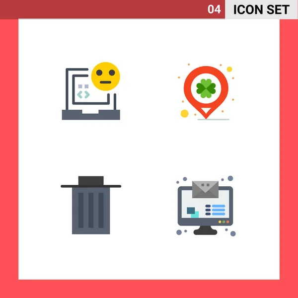 User Interface Pack Basic Flat Icons Bad Delete Development Festival — Archivo Imágenes Vectoriales