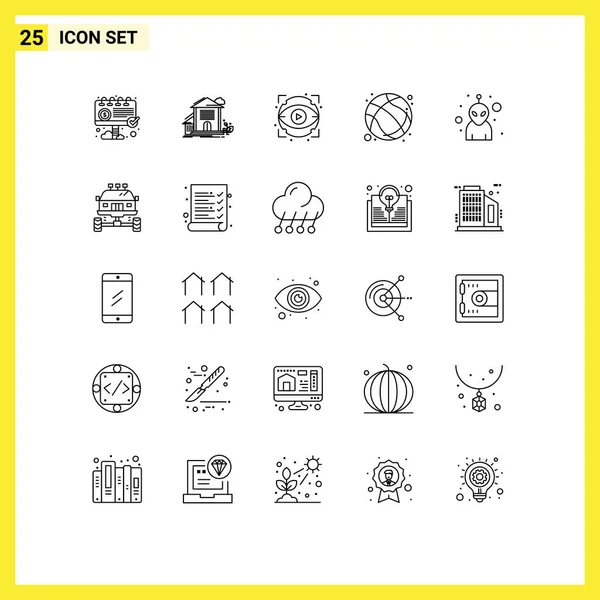 Set Modern Icons Symbols Signs Exercise Game Office Basketball Show — Stock Vector