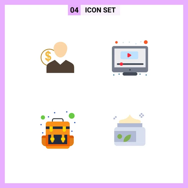 Πακέτο Modern Flat Icons Σημάδια Και Σύμβολα Για Web Print — Διανυσματικό Αρχείο