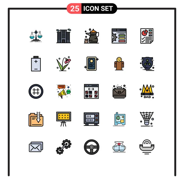 Creative Icons Modern Signs Sysymbols Document Web Abrahamic Setting Religion — Archivo Imágenes Vectoriales