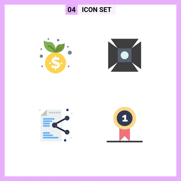 Universal Icon Symbols Gruppe Von Modernen Flachen Symbolen Für Unternehmen — Stockvektor