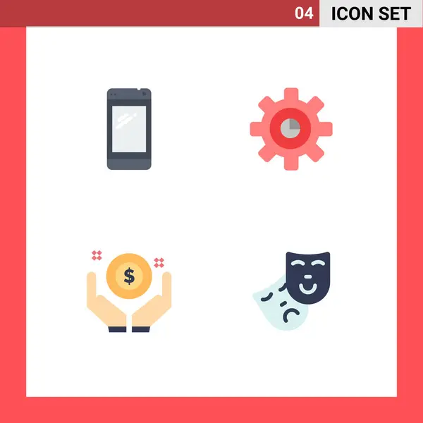 Universal Flat Icons Set Web Mobile Applications Phone Business Huawei — Vector de stock