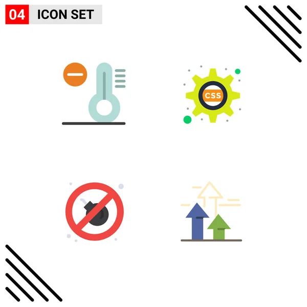 User Interface Flat Icon Pack Van Moderne Tekens Symbolen Van — Stockvector