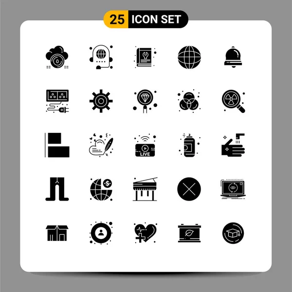 Set Modern Icons Sysymbols Signs Internet Global Discussion Tool Repair — Vector de stock