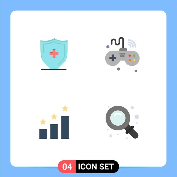 Pack Creative Flat Icons Hospital Achievement Shield Iot Success Editable — Stock Vector