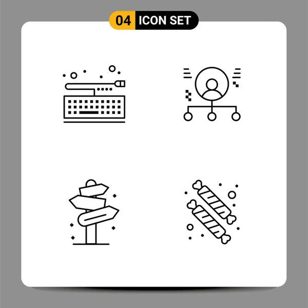 유니버설 키패드 Editable Vector Design Elements — 스톡 벡터