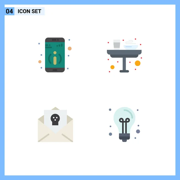 Pack Modern Flat Icons Sinais Símbolos Para Mídias Impressão Web — Vetor de Stock