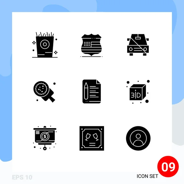 Stock Vector Icon Pack Líneas Señalización Símbolos Para Restaurantes Italianos — Vector de stock