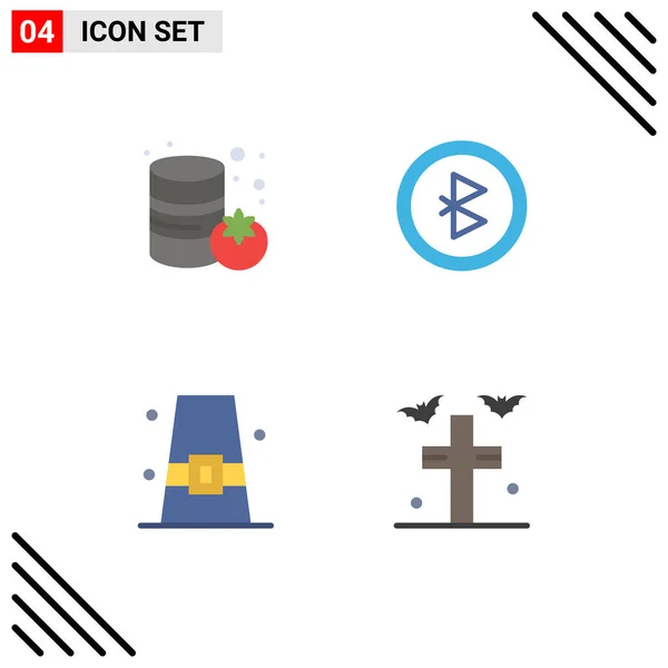 Creative Icons Modern Signs Sysymbols Canned Fall Bluetooth Autumn Bats — Vector de stock