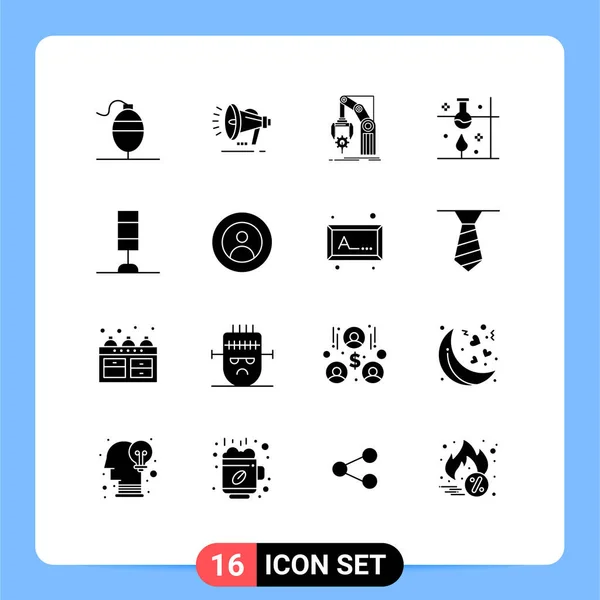 Stock Vector Icon Pack Лінійних Знаків Символів Внутрішніх Наукових Експериментів — стоковий вектор