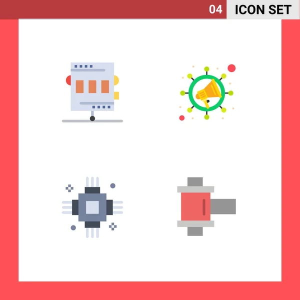 User Interface Pack Basic Flat Icons Activities Devices Game Seo — Vector de stock